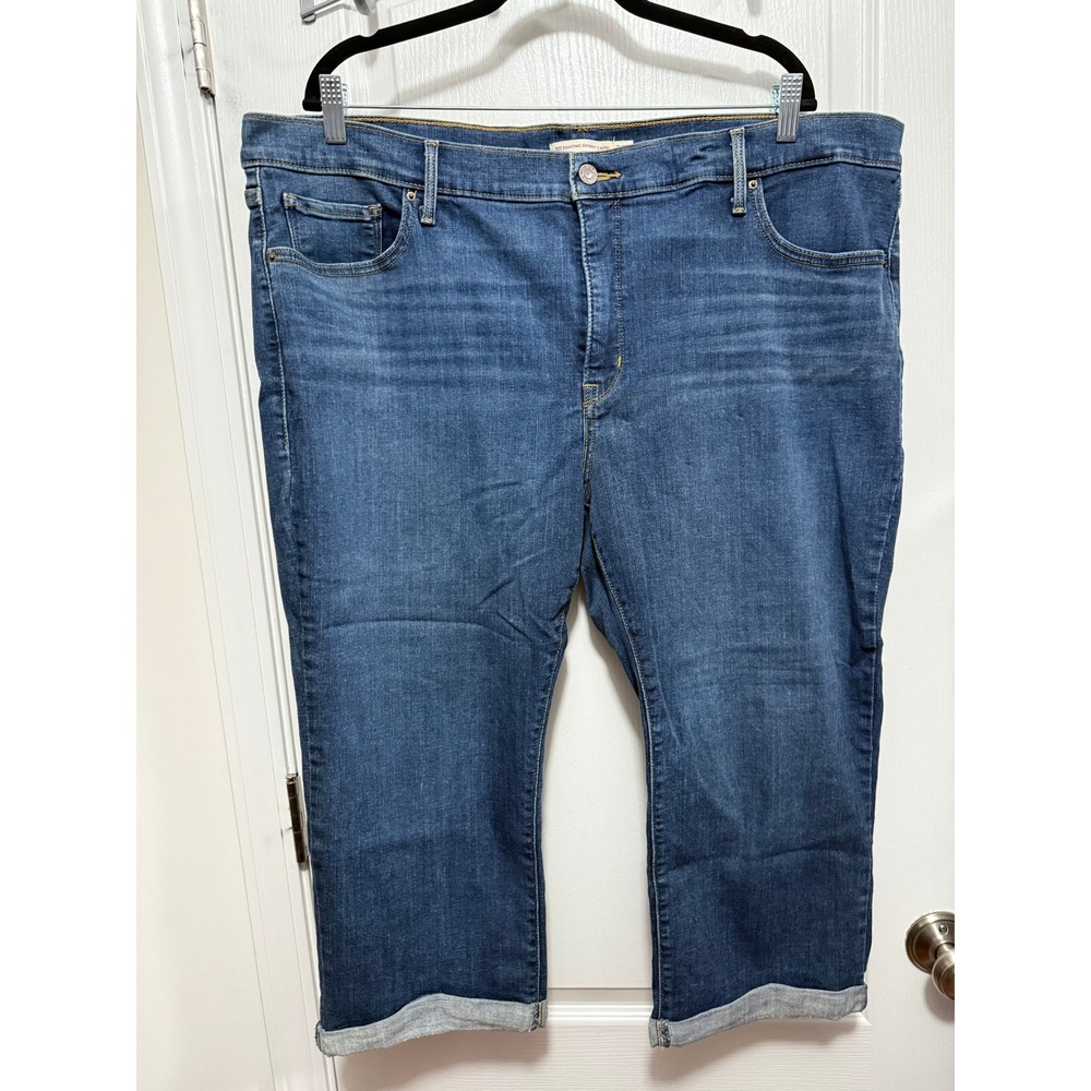 Levi's 311 Shaping Skinny Capri Jeans Women's Size 24W‎ Blue Denim